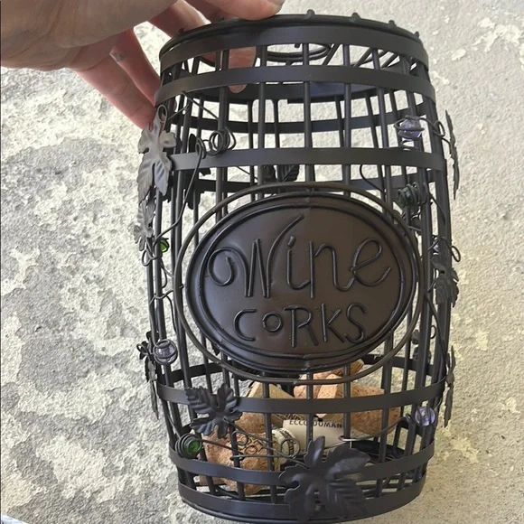 Metal! White Snowman and Black Wine Cork Holder Set - Picture 9 of 16